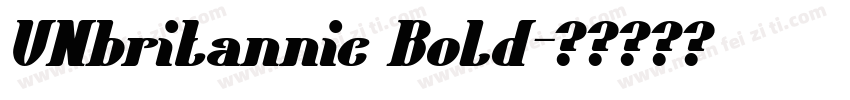 VNbritannic Bold字体转换